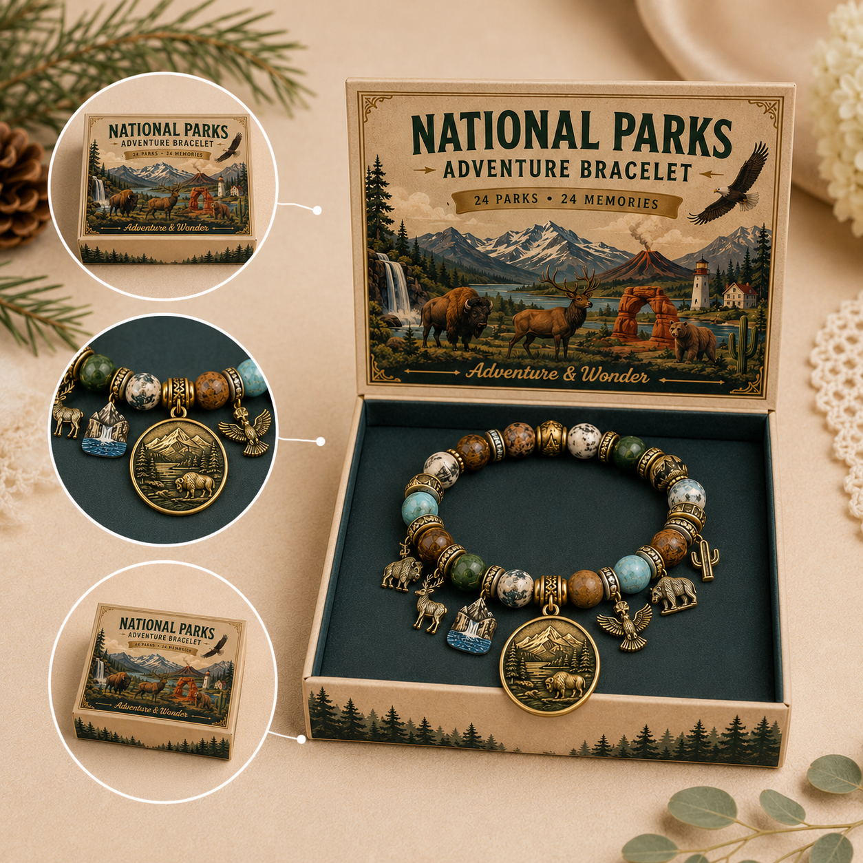🇺🇸 Last Day Promo: 49% OFF -🏞️National Nature Park Faith Bracelet