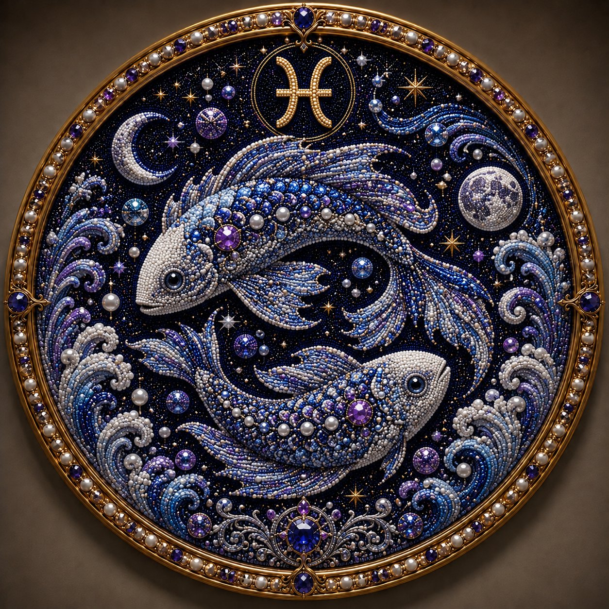 🔥Last Day 50% OFF - 12 Zodiac Signs Pearl Art Kit ♈🌙