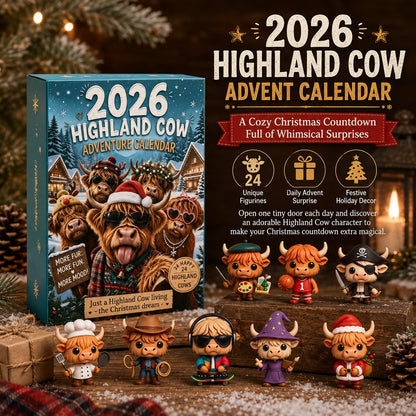 🔥Last Day 50% OFF - 🐮🎁2026 Highland Cow Advent Calendar | Every Day Brings New Surprises(📦Buy 2 Free Shipping)