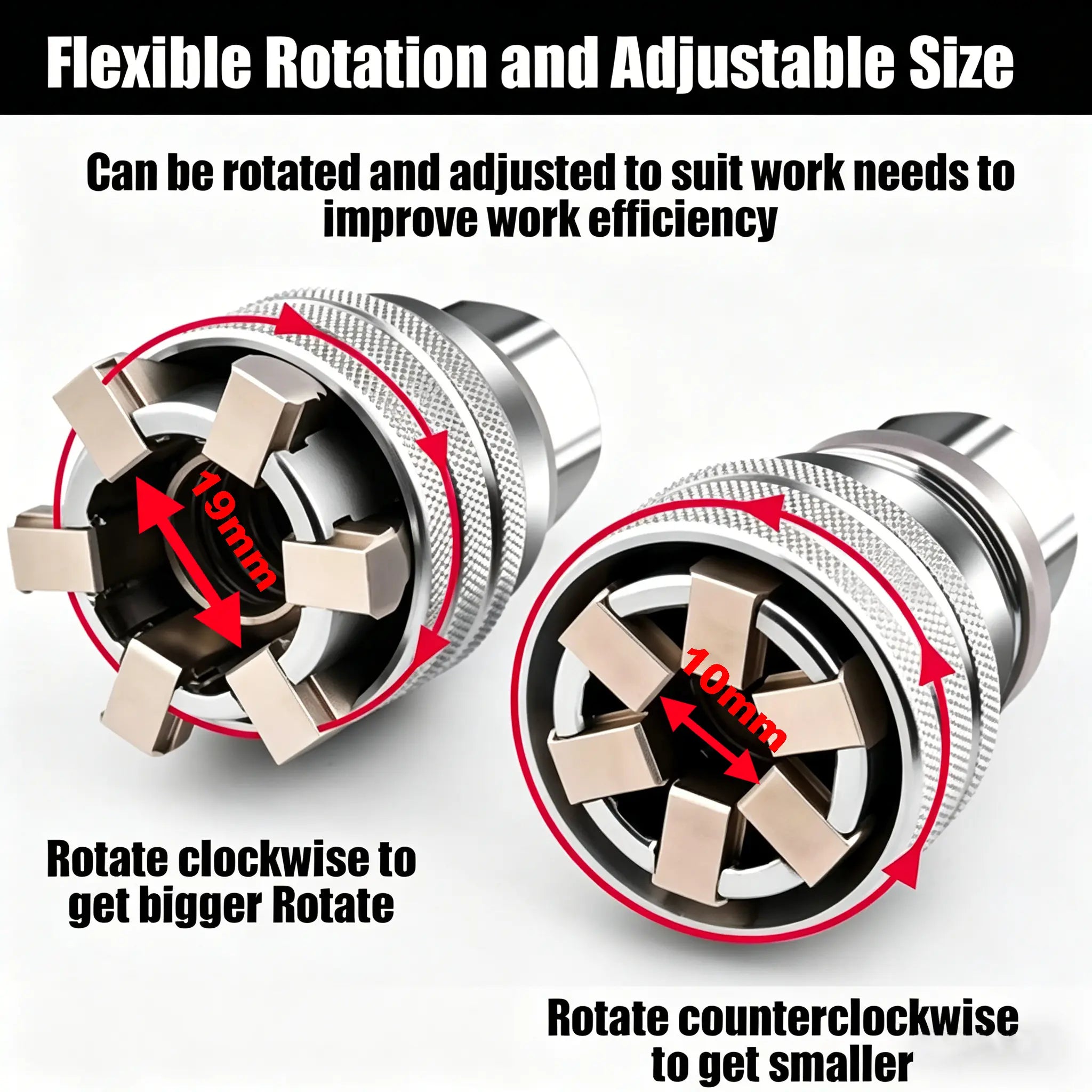 Flexible Rotation and Adjustable Size