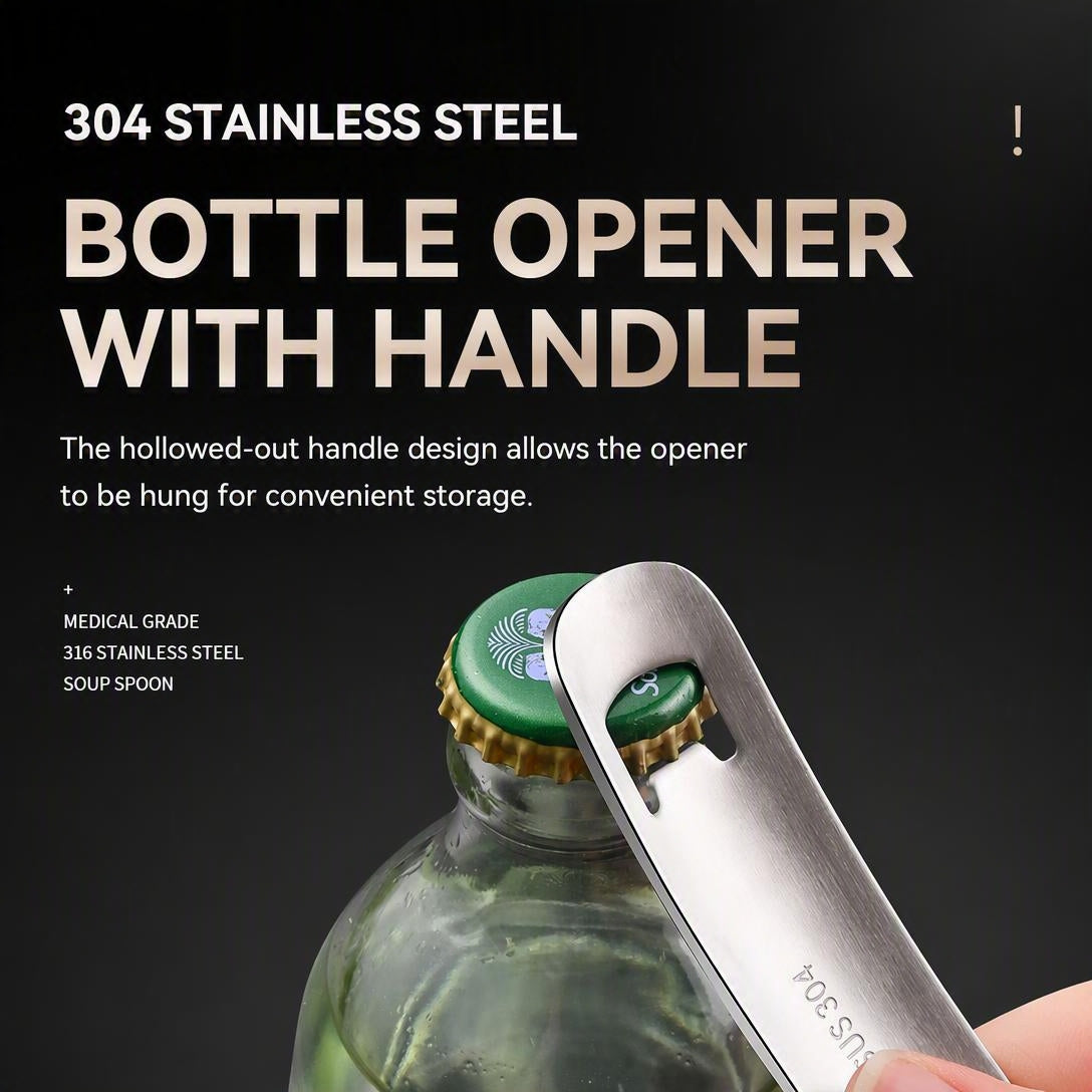304 Stainless Steel Multifunctional Kitchen Spoon - Egg White Separator Ginger Garlic Grater Mud Masher