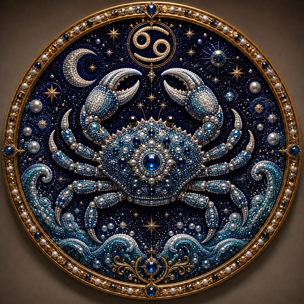 🔥Last Day 50% OFF - 12 Zodiac Signs Pearl Art Kit ♈🌙