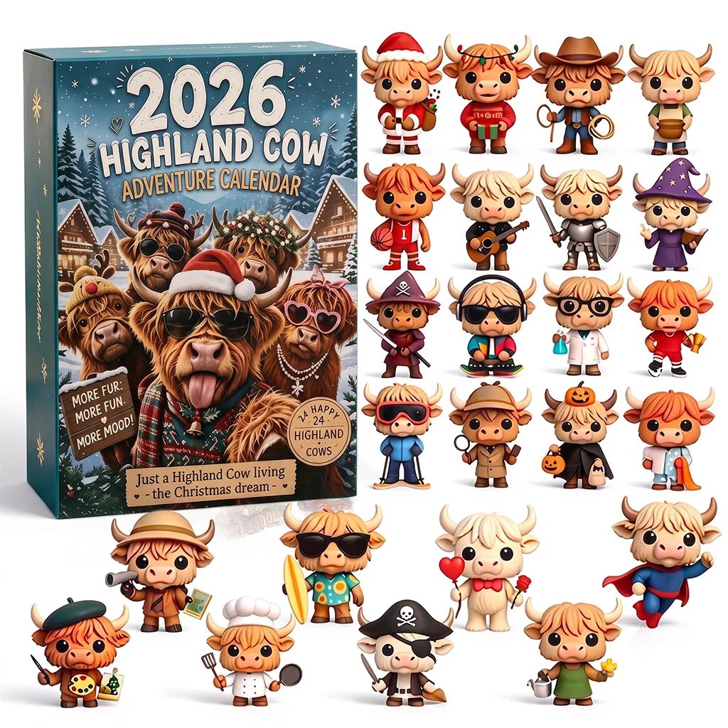🔥Last Day 50% OFF - 🐮🎁2026 Highland Cow Advent Calendar | Every Day Brings New Surprises(📦Buy 2 Free Shipping)