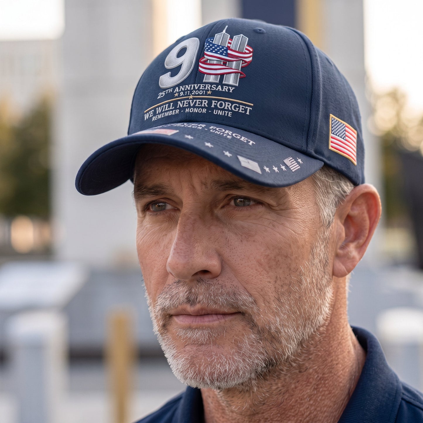 🔥LAST DAY 50% OFF - 9/11 25th Anniversary We Will Never Forget Embroidered Memorial Baseball Cap