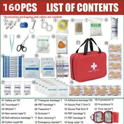 🎒First Aid Kit - Premium Waterproof Compact Trauma Medical Kits for Any Emergencies