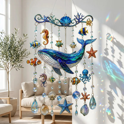 🐋 Ocean-Themed Wind Chime – Bring the Ocean Glow to Your Garden (📦Buy 2 Free Shipping)