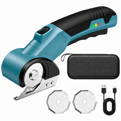 Rechargeable Cordless Electric Scissors Free 2 Safety Blades