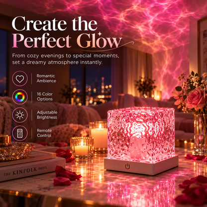 🎁Christmas Sale 50% OFF - Rechargeable Shower Light No Wiring |16 Color Ocean Wave Projector Light