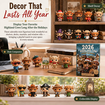 🔥Last Day 50% OFF - 🐮🎁2026 Highland Cow Advent Calendar | Every Day Brings New Surprises(📦Buy 2 Free Shipping)