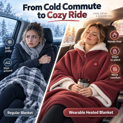 🧣Wearable Heated Blanket – Cozy Hands-Free Warmth☀️(📦Free Shopping)