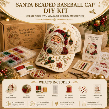 🔥LAST DAY 50% OFF - 🎅🎁 Premium Christmas Beaded Hat DIY Kit🪡✨