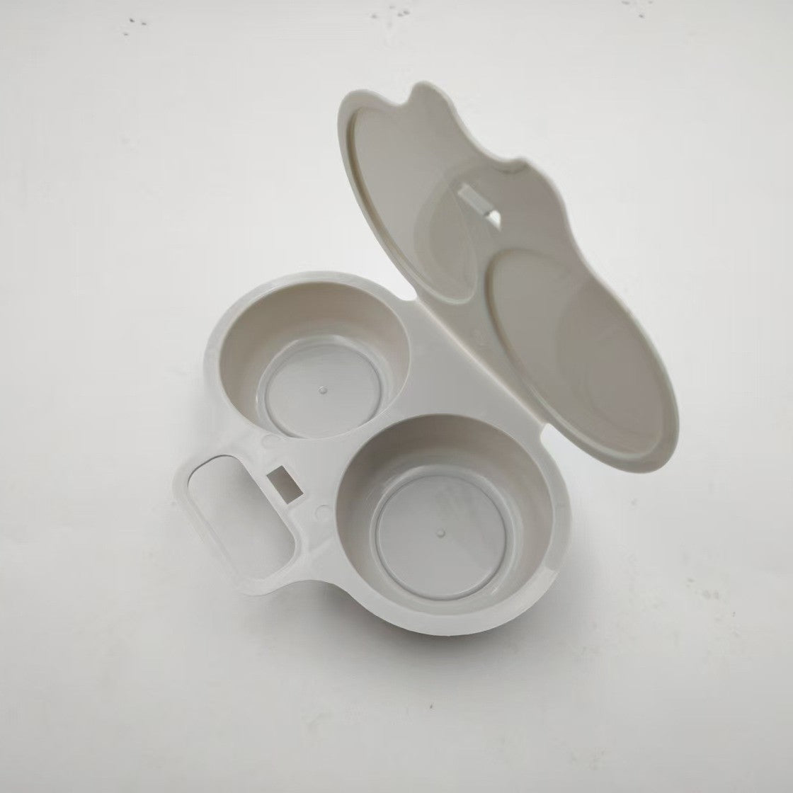 🍳 Microwave Egg Poacher – Dual-Cavity Breakfast Egg Cooker