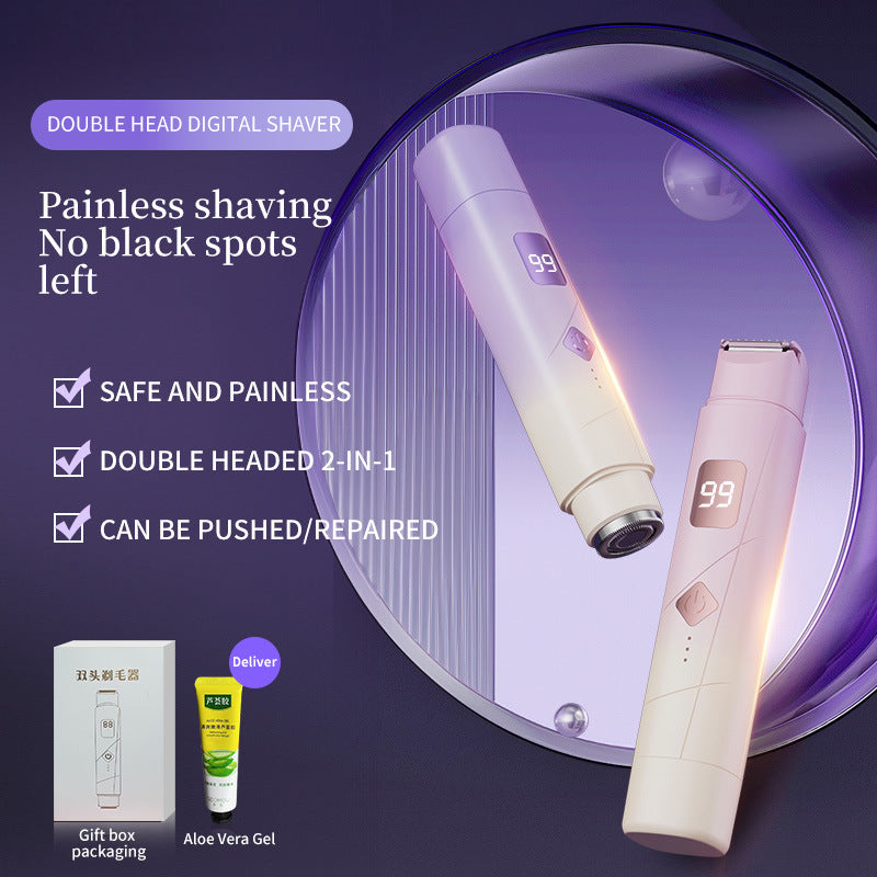 2-in-1 Painless Lady Shaver: No Bumps, No Black Spots, Just Smooth Skin ✨