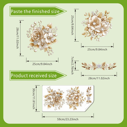 🌿 Botanical Toilet Seat Sticker - Removable Green Leaf Bathroom Decor