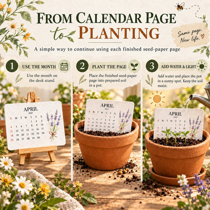 ✨🏆Early Holiday Sale 50% OFF🌱Eco-Friendly Plantable “Timeless” Seed Calendar 2027