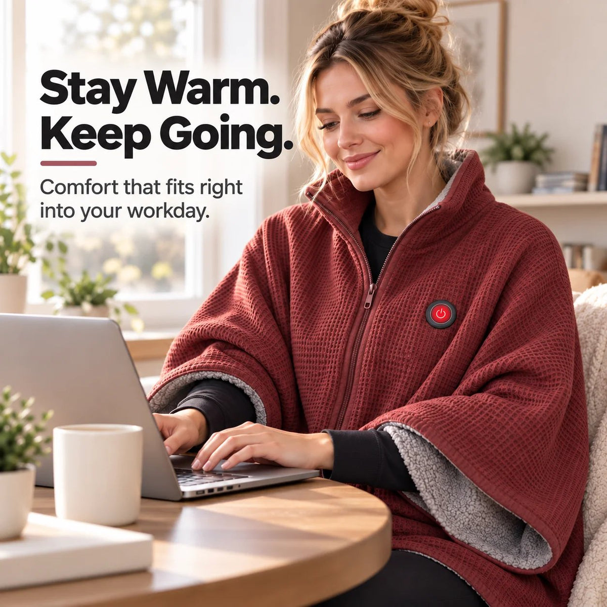 🧣Wearable Heated Blanket – Cozy Hands-Free Warmth☀️(📦Free Shopping)