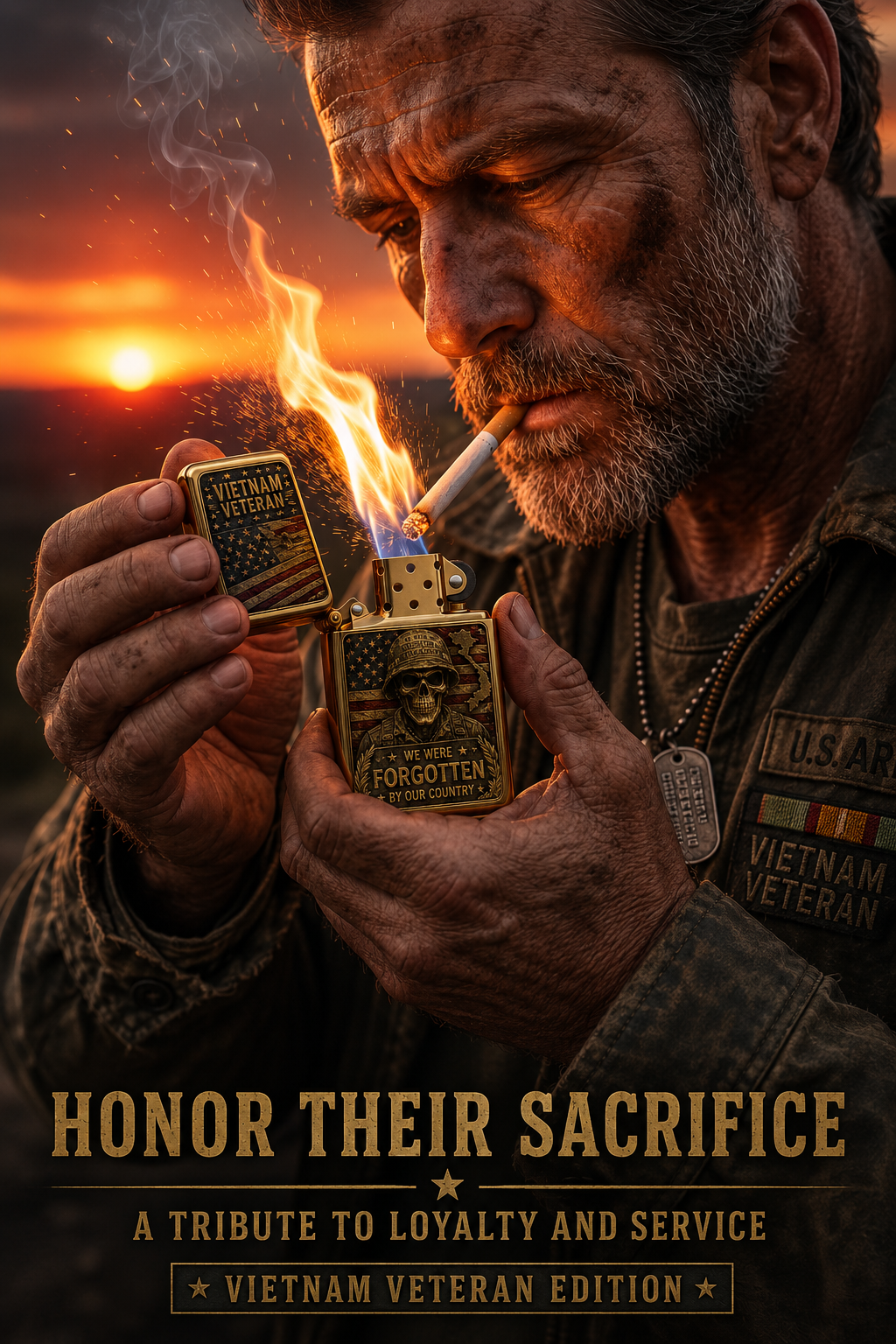 ⚡️LAST DAY 50% OFF — Vietnam Veteran Tribute Lighter 🇺🇸 Honor Their Sacrifice 🎁 BUY 2, FREE SHIPPING