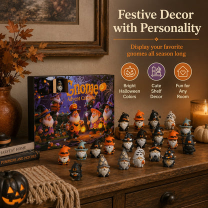🔥LAST DAY 50% OFF - 🎃24 Days of Halloween Gnome Surprise Figures Advent Calendar Box