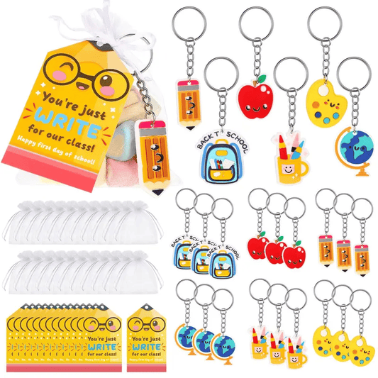 🔥Last Day 50% OFF - 🍎Back to School Keychain Gift Bags Sets🎁