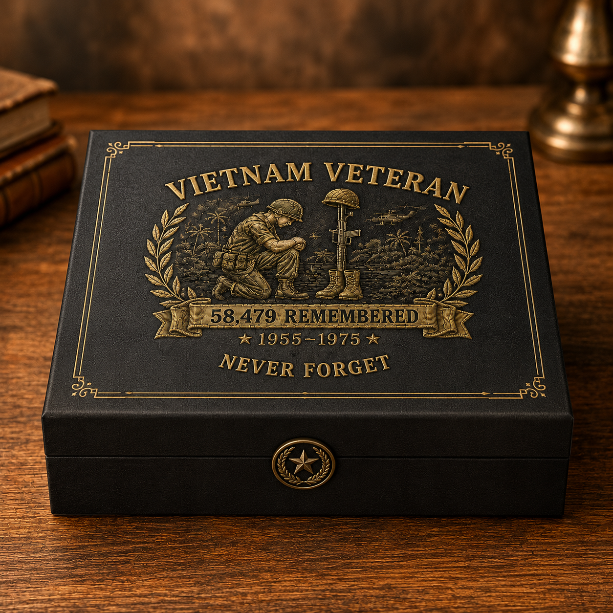 Vietnam Veteran 58,479 Remembered Cap 🎁 Free Double-Sided Honor Coin With Every Cap Purchase