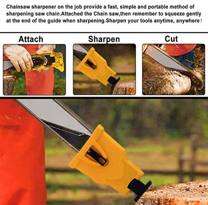 💥Compact Chainsaw Sharpener – Fast and Accurate Maintenance for All Chainsaws