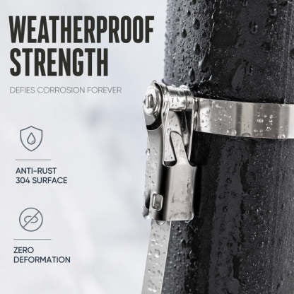 🔥LAST DAY 50% OFF - 🛠️Heavy Duty Stainless Steel Cable Tie with Flip Lock Buckle