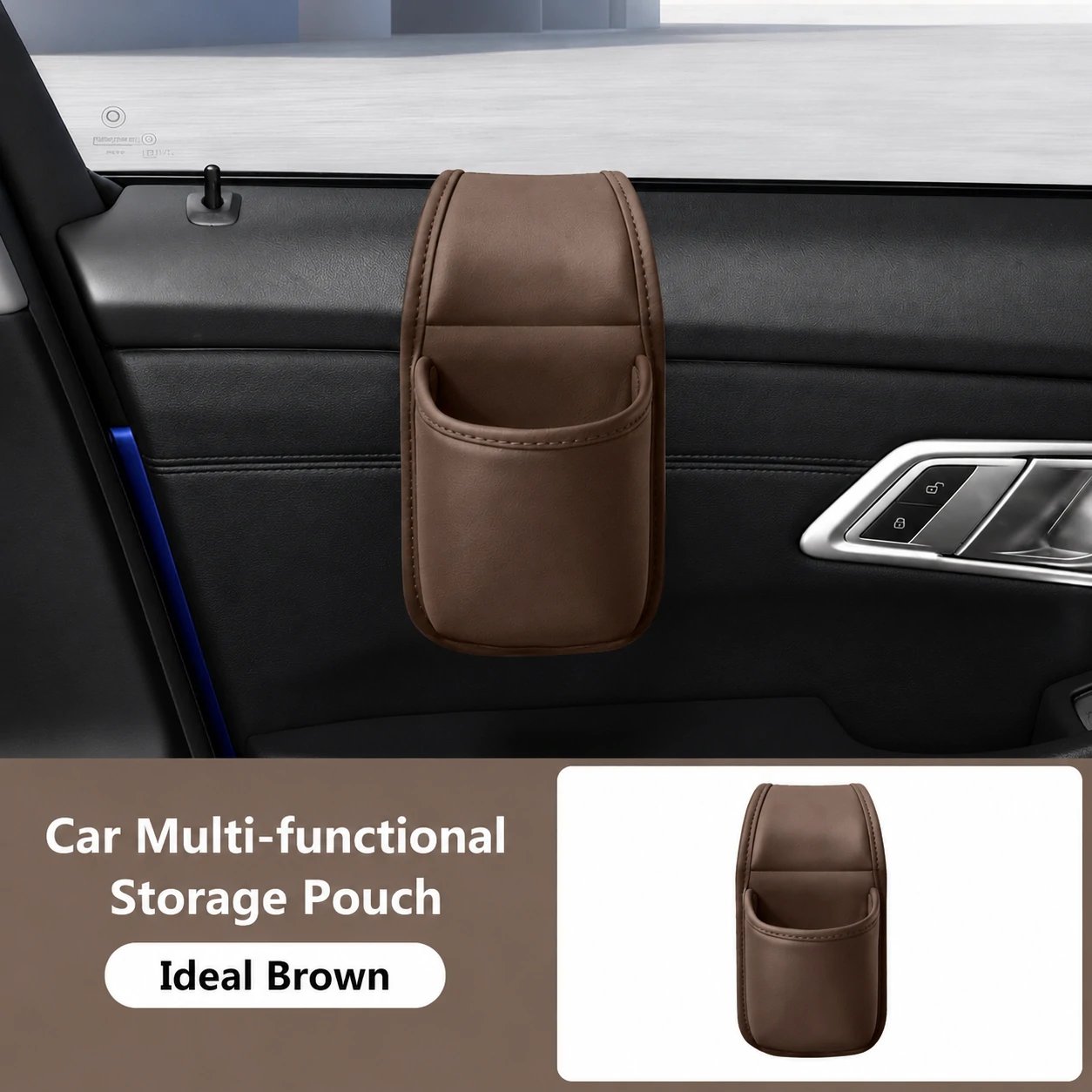 🔥LAST DAY 50% OFF - Leather Car Door Storage Pocket🚗