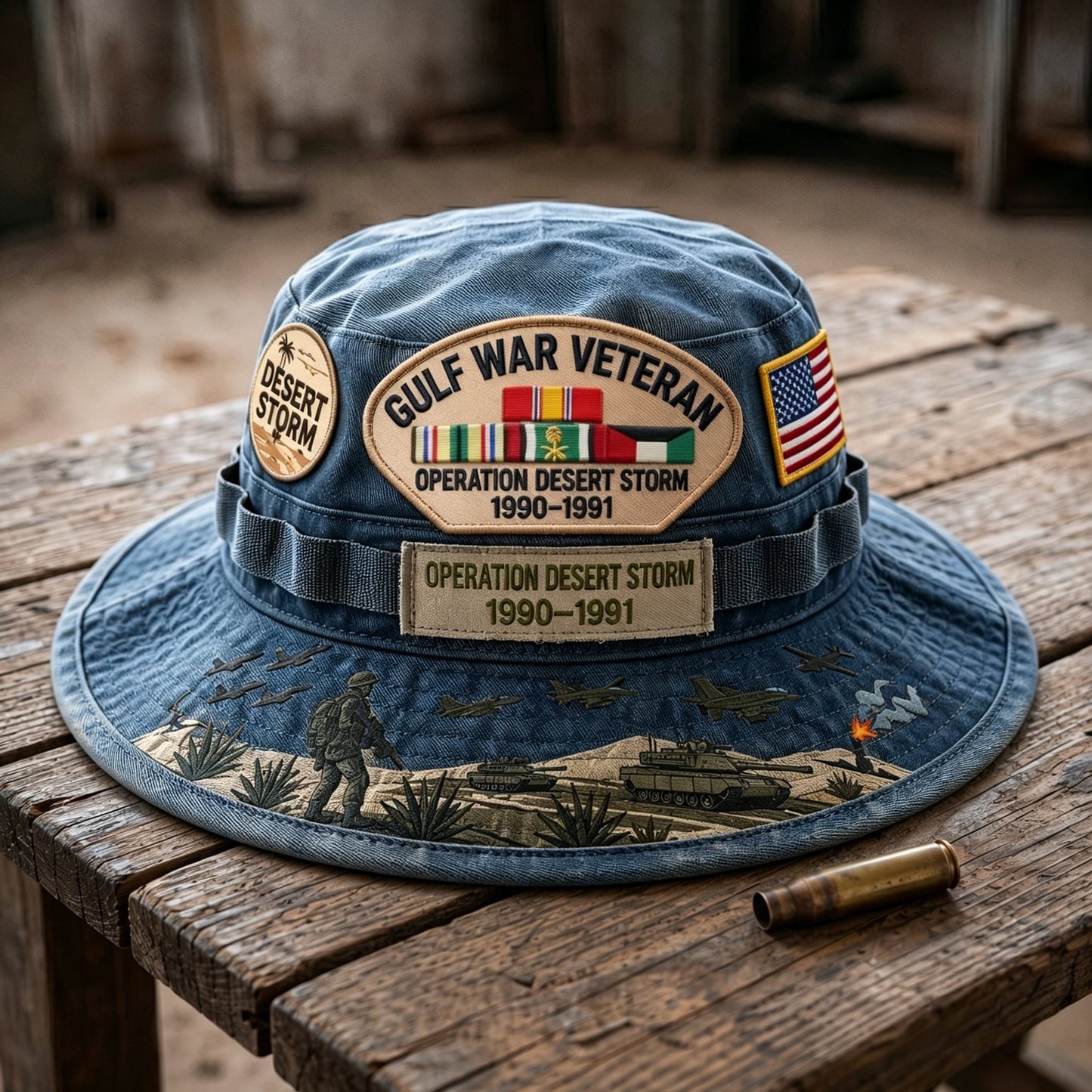 🇺🇸 Last Day Promo: 50% OFF 🎖️ - Gulf War Veteran Desert Storm Tribute Boonie Hat