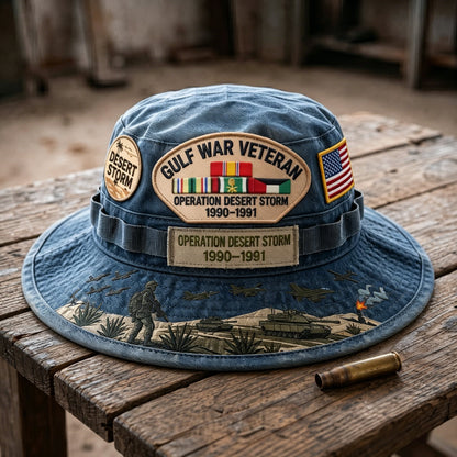 🇺🇸 Last Day Promo: 50% OFF 🎖️ - Gulf War Veteran Desert Storm Tribute Boonie Hat