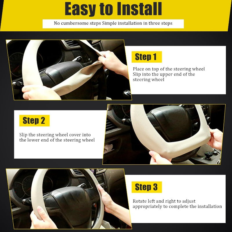 🚗Universal Silicone Steering Wheel Cover