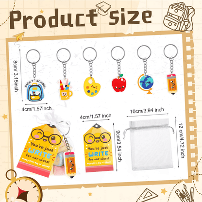 🔥Last Day 50% OFF - 🍎Back to School Keychain Gift Bags Sets🎁