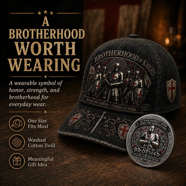 ⚔️ Brotherhood Of Knights Honor Cap 🎁Free Honor Coin With Every Cap Purchase