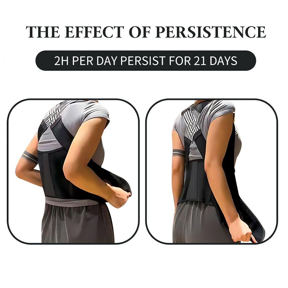 Buy 1 Free 1 Upgrade 2.0 Smart Posture Corrector | Invisible Back Support with Auto-Adjust Webbing | Pain Relief & Posture Training