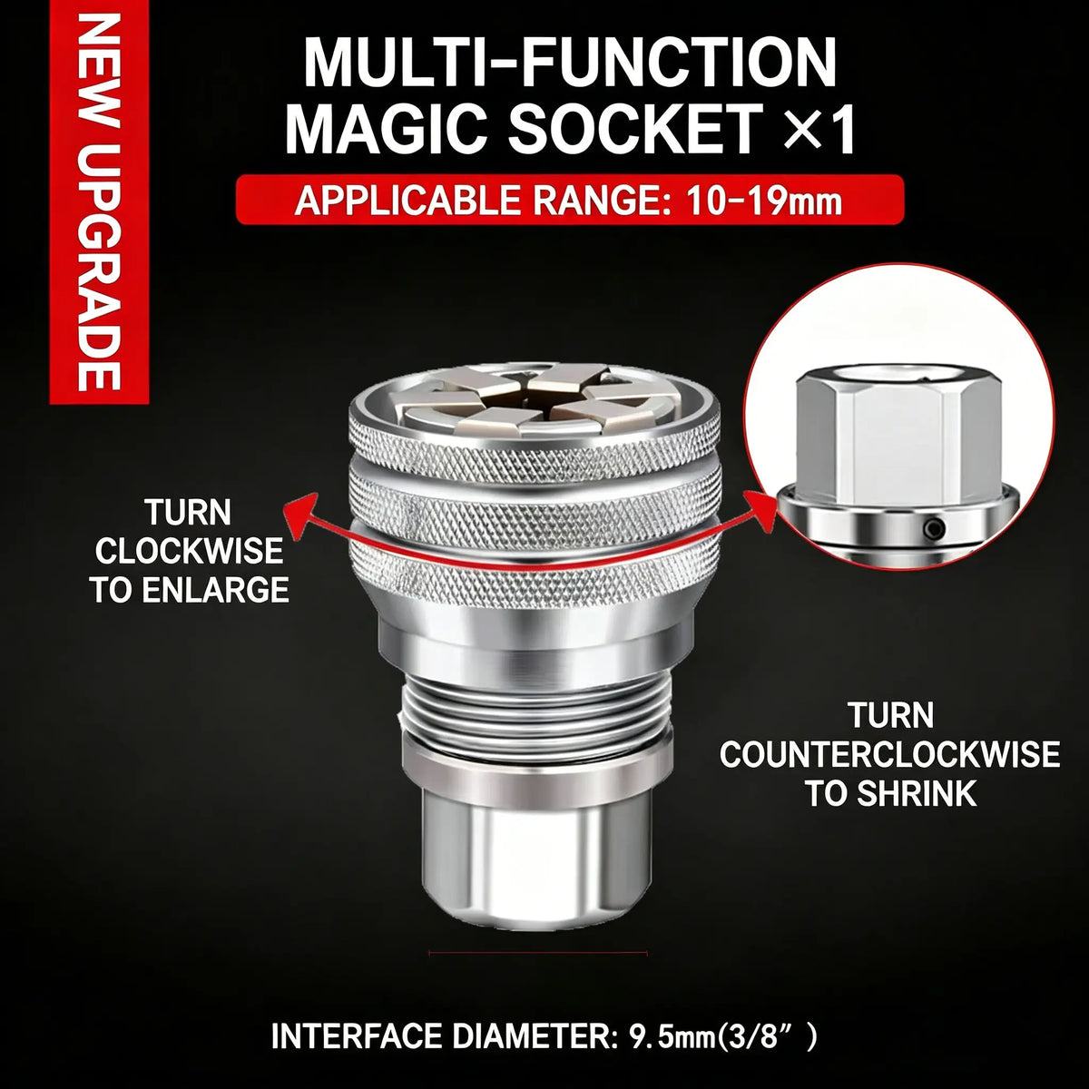 🛠️Multi-Function Universal Socket Wrench Tool - Universal Maintenance Tool