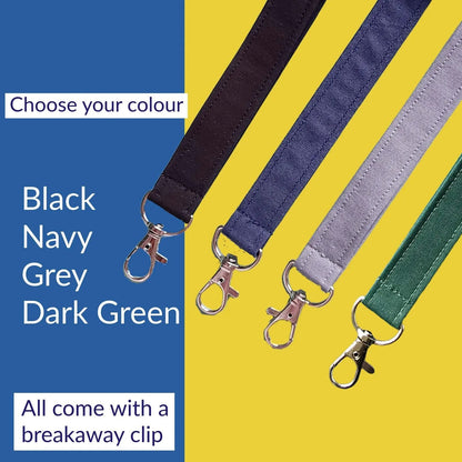 🔥LAST DAY 50% OFF -👩‍🏫NEW UPGRADED Plain Fabric Pen Lanyards