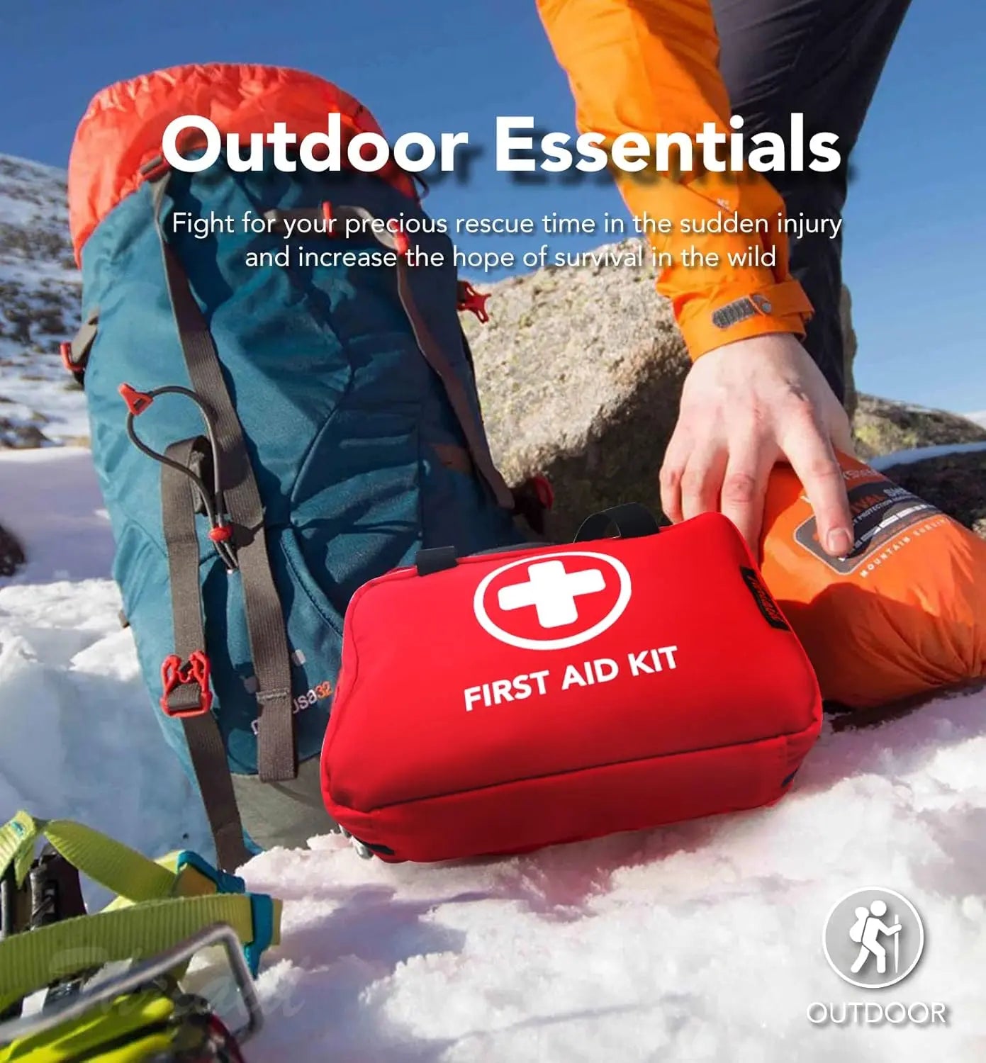 🎒First Aid Kit - Premium Waterproof Compact Trauma Medical Kits for Any Emergencies