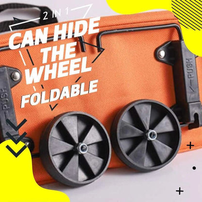 ⚡️LAST DAY 50% OFF 🛒♻️2-in-1 Foldable Shopping Cart