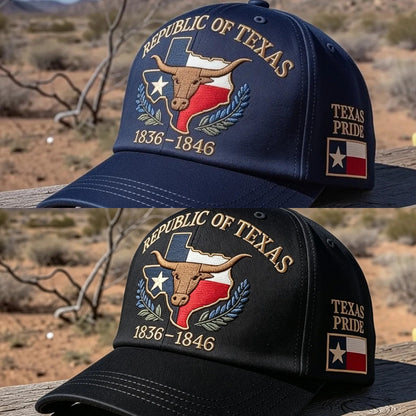 Republic of Texas Commemorative Embroidered Cap – Show Your Texas Pride