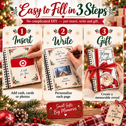 🎄📚Christmas Surprise Card Book🎁Surprises On Every Page📚Hardcover & Durability Line