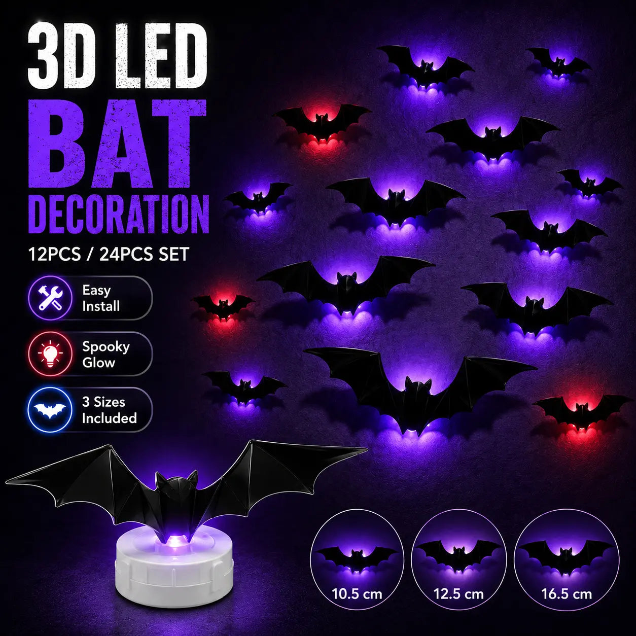 3D Bat Light LED Decorations🦇