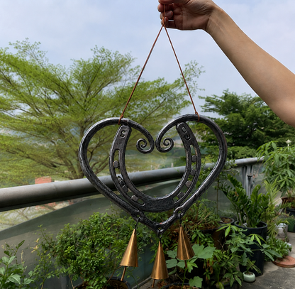 Handmade Horseshoe Heart Wind Chime ❤🐎