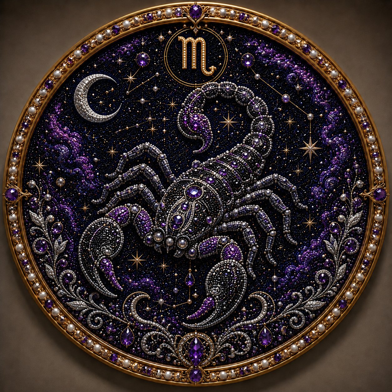 🔥Last Day 50% OFF - 12 Zodiac Signs Pearl Art Kit ♈🌙