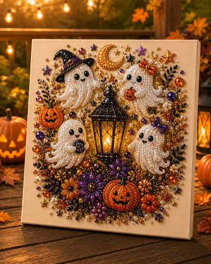 🔥 Last Day 50% OFF – 👻✨ Halloween Pearl Art DIY Kit – Turn Tiny Pearls into Spooky-Cute Magic