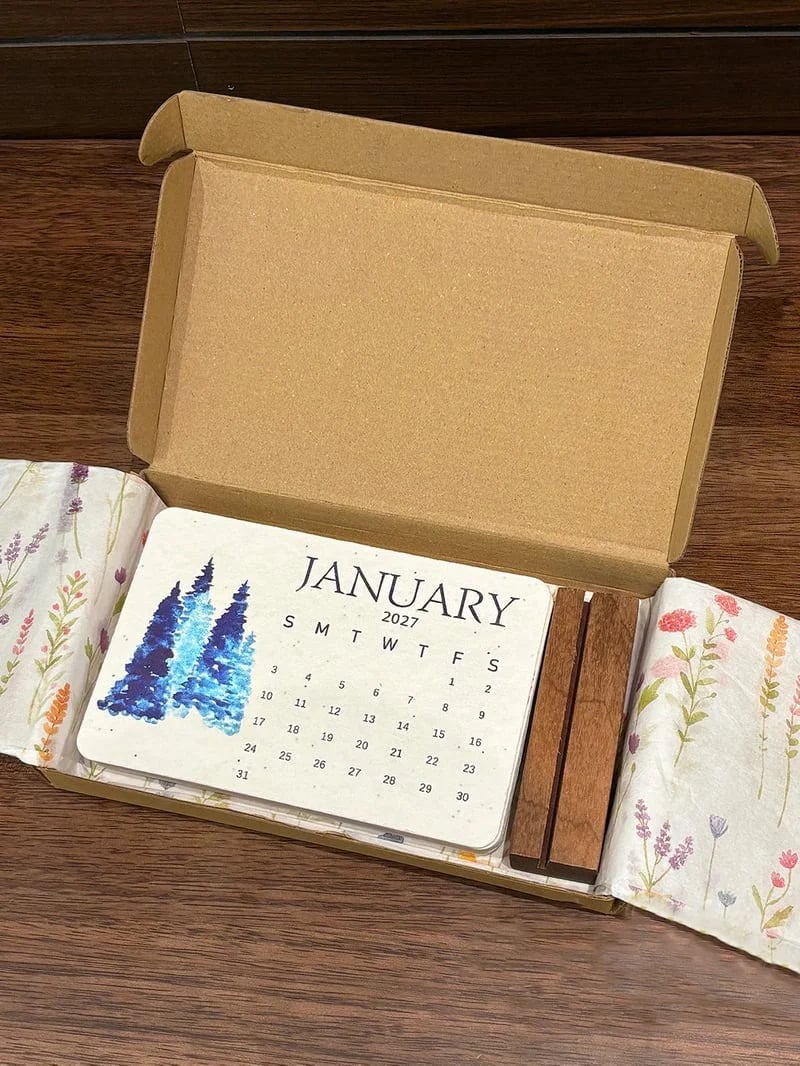 ✨🏆Early Holiday Sale 50% OFF🌱Eco-Friendly Plantable “Timeless” Seed Calendar 2027