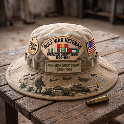 🇺🇸 Last Day Promo: 50% OFF 🎖️ - Gulf War Veteran Desert Storm Tribute Boonie Hat