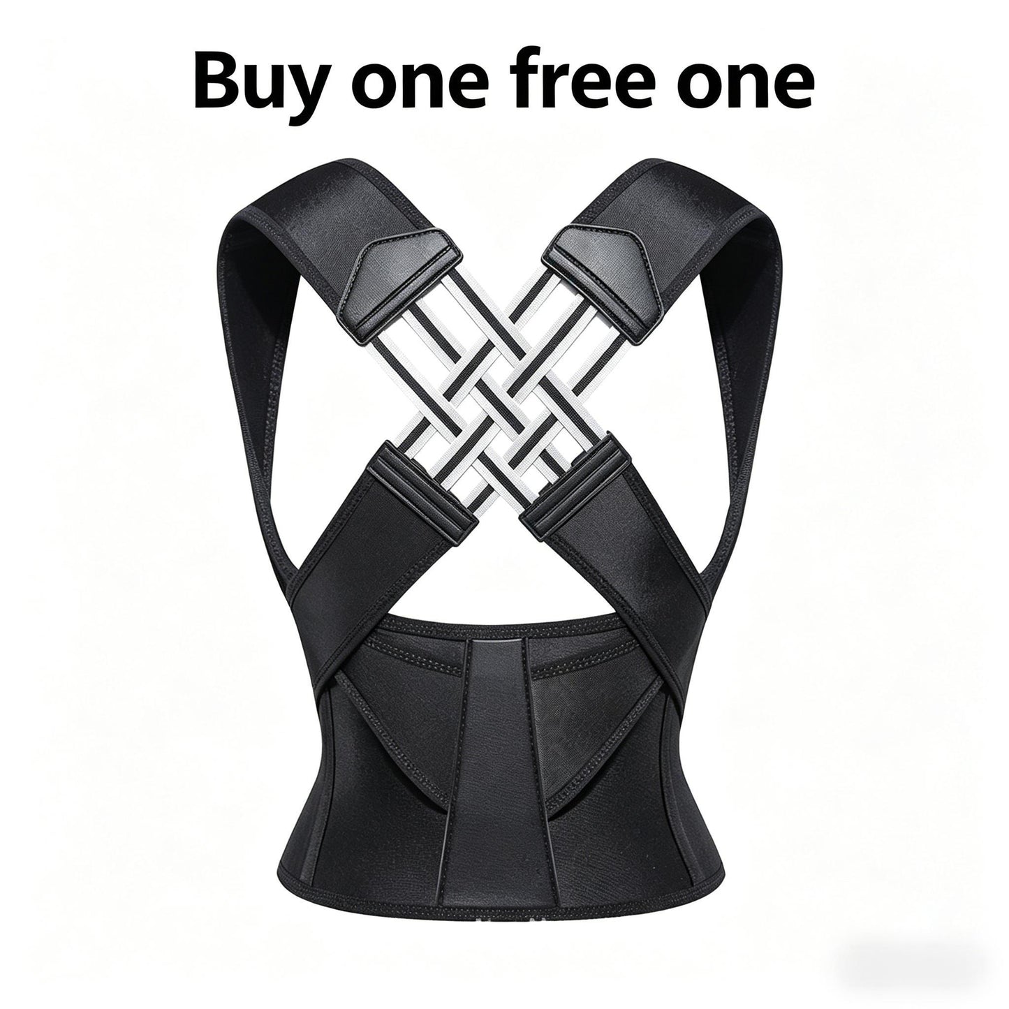 Buy 1 Free 1 Upgrade 2.0 Smart Posture Corrector | Invisible Back Support with Auto-Adjust Webbing | Pain Relief & Posture Training