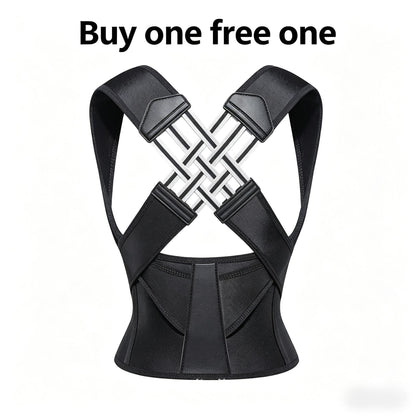 Buy 1 Free 1 Upgrade 2.0 Smart Posture Corrector | Invisible Back Support with Auto-Adjust Webbing | Pain Relief & Posture Training