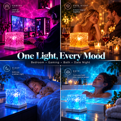 🎁Christmas Sale 50% OFF - Rechargeable Shower Light No Wiring |16 Color Ocean Wave Projector Light