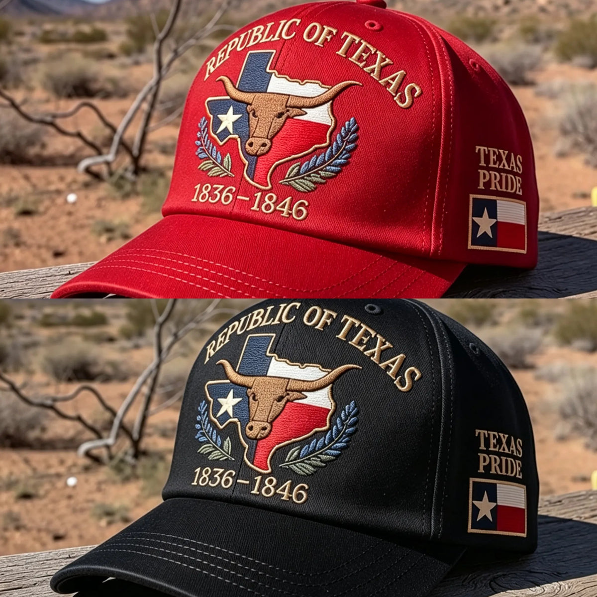Republic of Texas Commemorative Embroidered Cap – Show Your Texas Pride