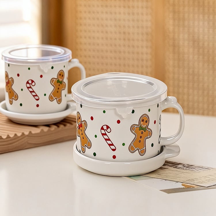 ⏰Christmas Sale 50% OFF🎅🎁25-oz Mug Meals w/ Lid-its